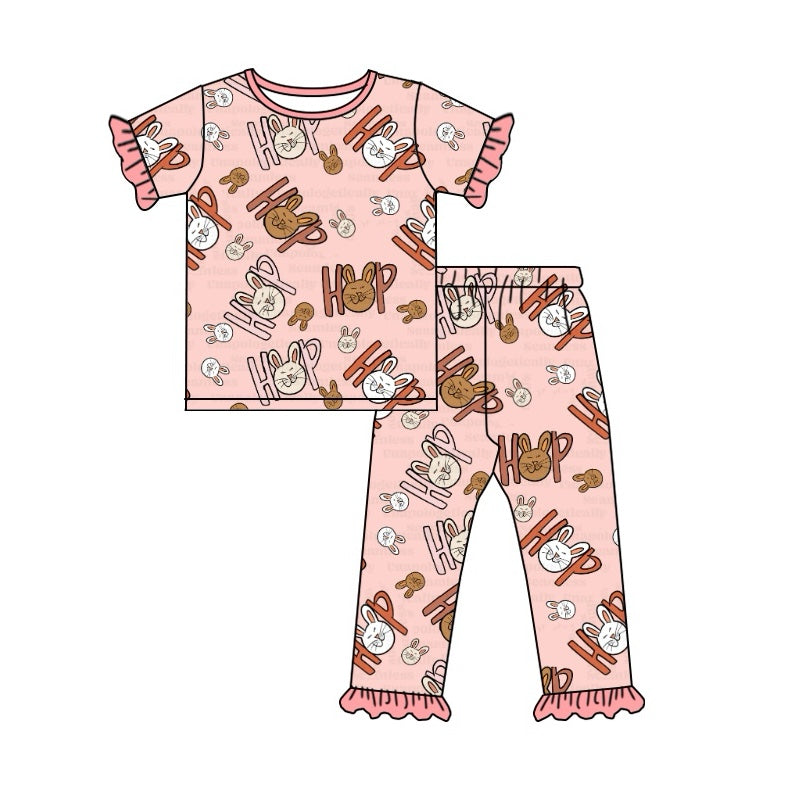 pre order toddler girl easter hip pajamas