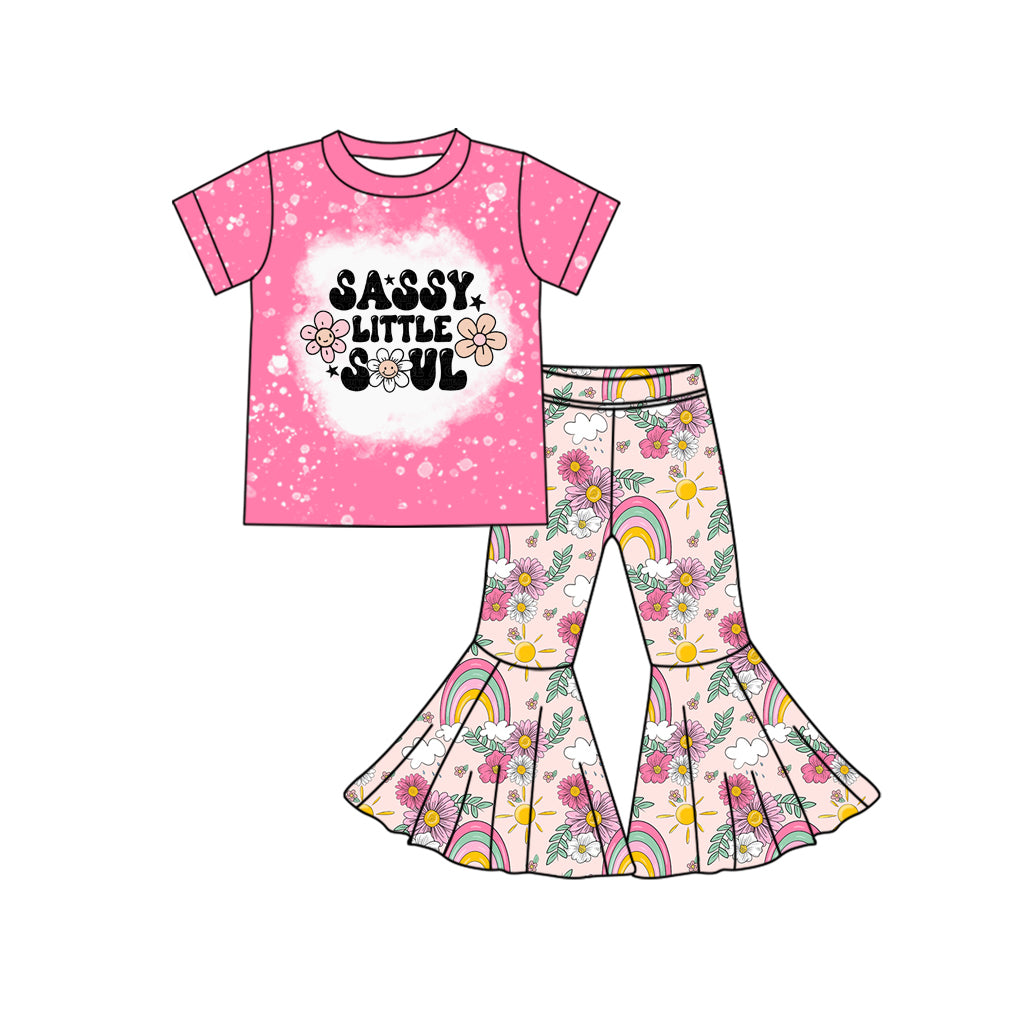 pre order sassy little soul girl bell bottom outfit