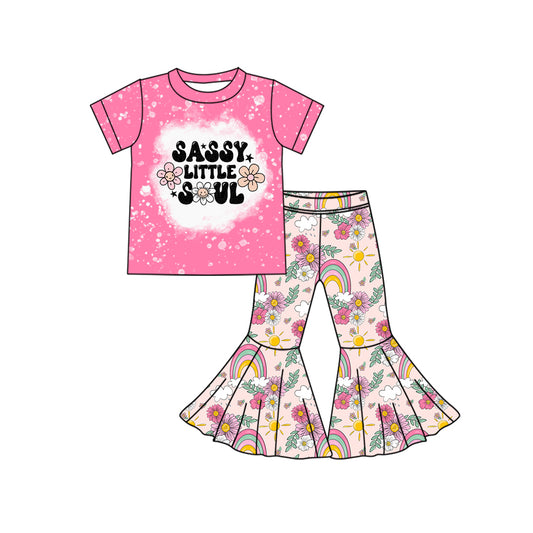 pre order sassy little soul girl bell bottom outfit