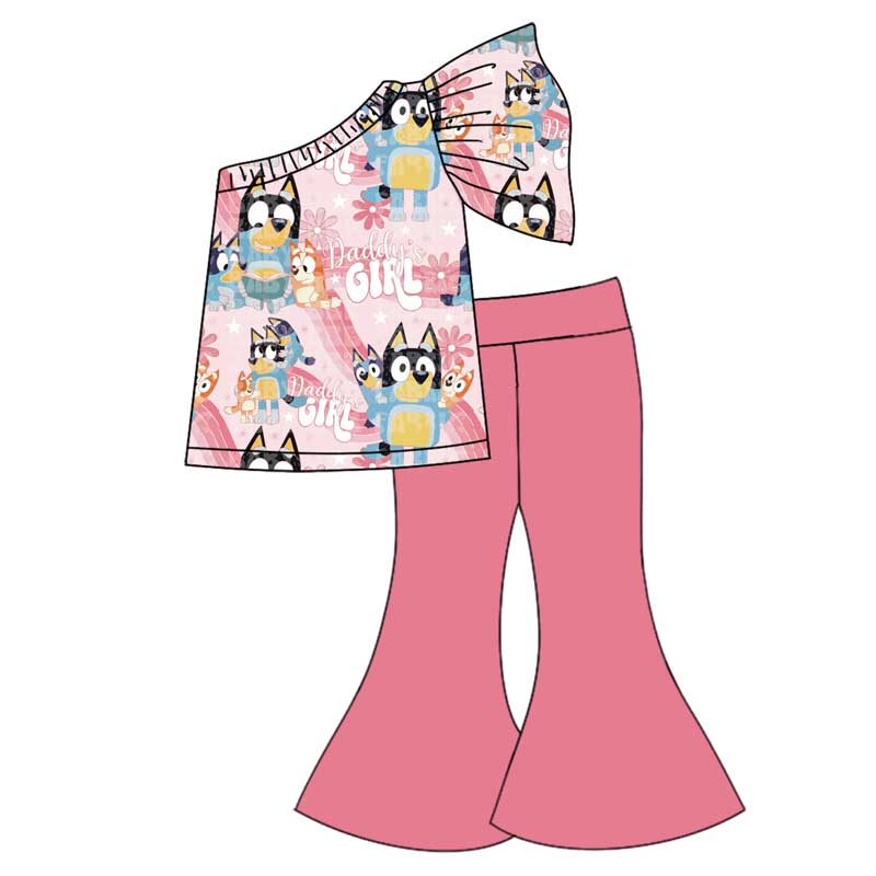 pre order daddy's girl blu*y bell bottom pants set