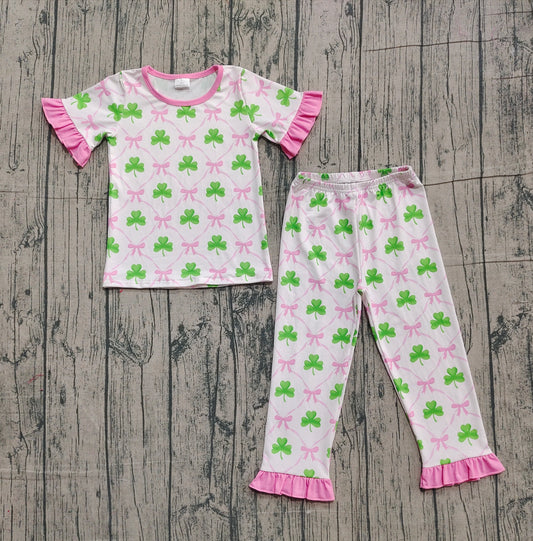 pre order shamrocks girls st patrick pajamas