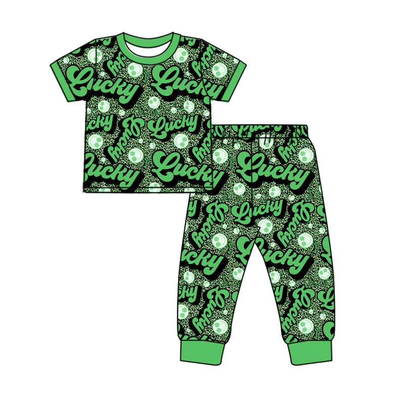 pre order st patrick lucky letters pajama set