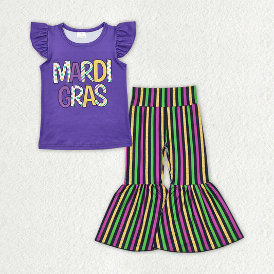 mardi gras baby girls outfit