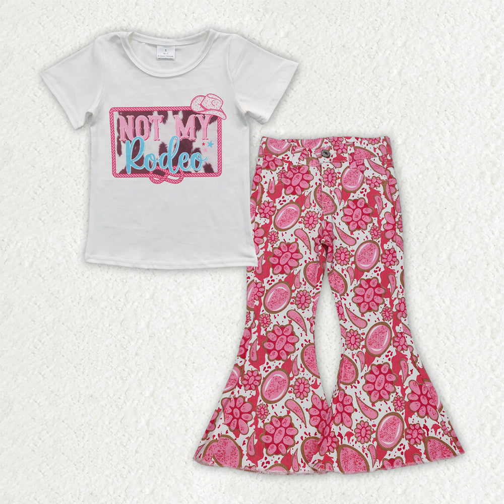 kids t-shirt denim pants set