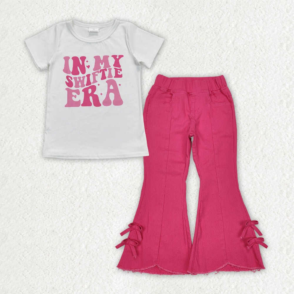 kids t-shirt denim pants set