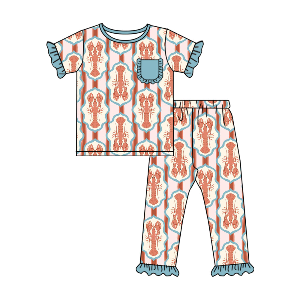 pre order crawfish two pieces pajama girl