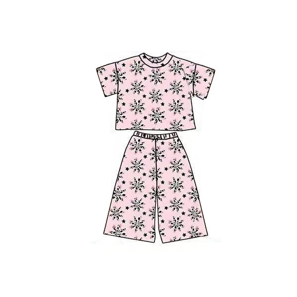 pre order crop top straight pants set