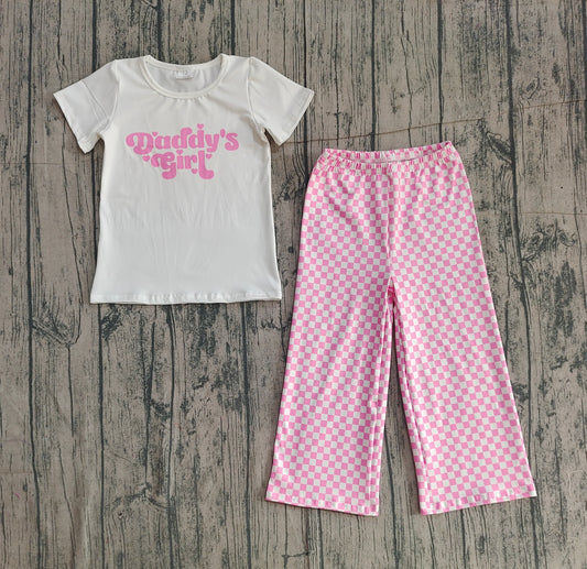 pre order daddy's girl straight pants set