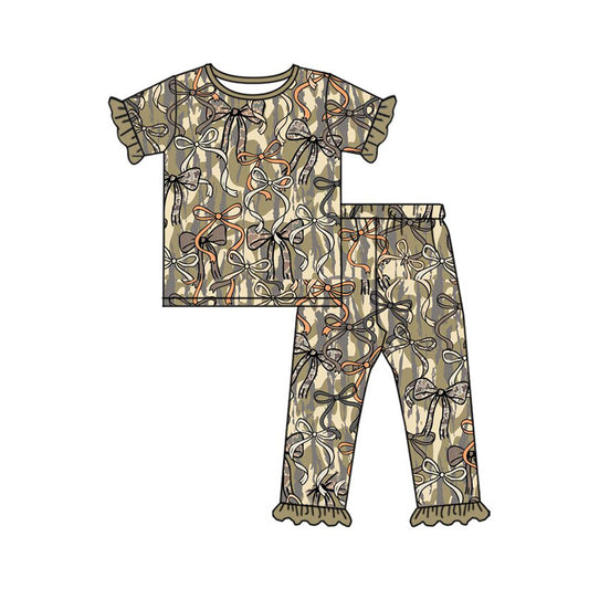 pre order camo coquette pajama set