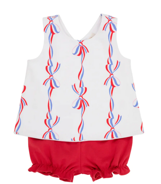 Pre order 4th of july baby girl bloomer set