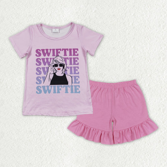swiftie shorts set girls clothes