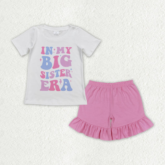 in my big sister era shorts set girls clothes