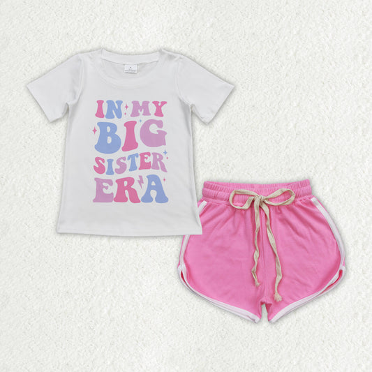 in my big sister era shorts set girls clothes