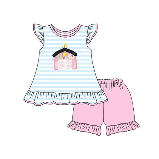 pre order farm house girls shorts set