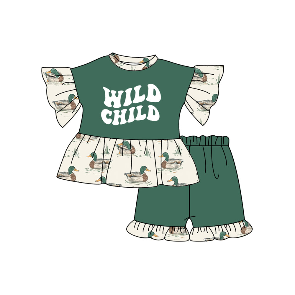 pre order wild child shorts set