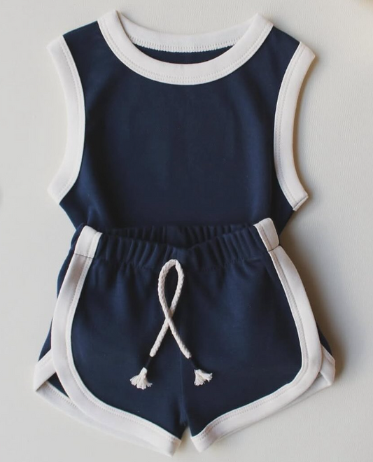 pre order solid shorts set