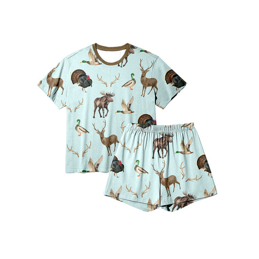 pre order hunting kids girl shorts set