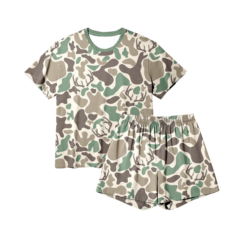 pre order camo deer adult woman shorts set