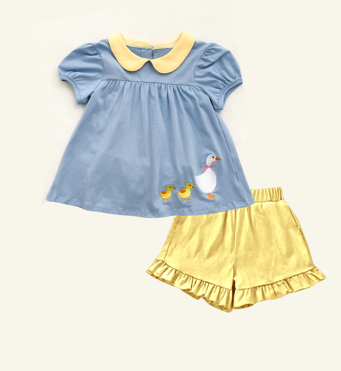 pre order duck duck goose girl shorts set