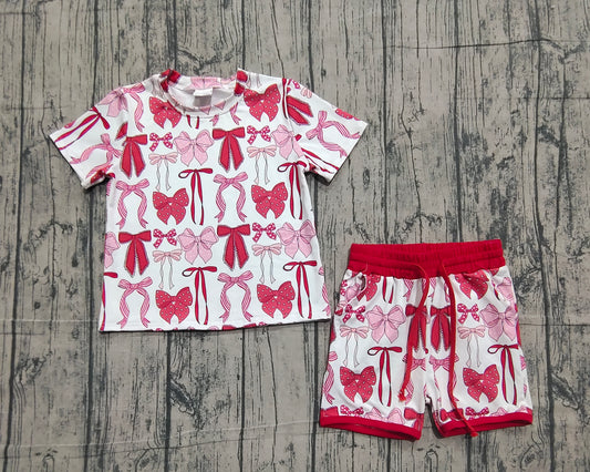 pre order valentine's day girl shorts set