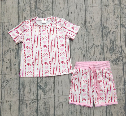 pre order valentine's day girl shorts set