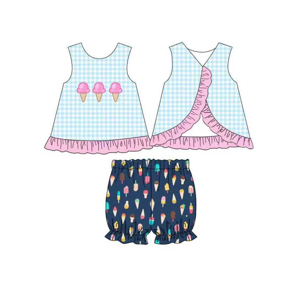 pre order sleeveless ice cream bloomer set