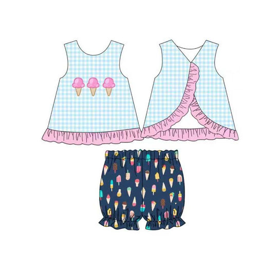 pre order sleeveless ice cream bloomer set