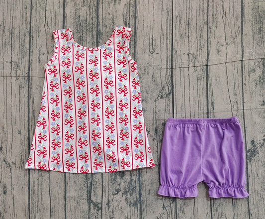 pre order red bow bloomer set