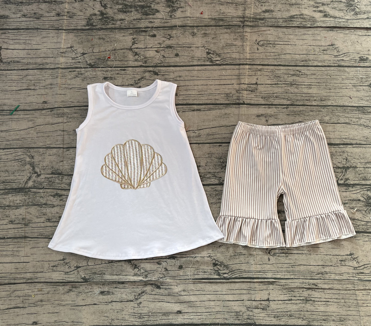 pre order shell shorts set (do embroidery)