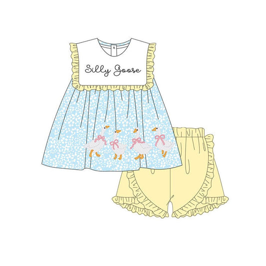 pre order silly goose shorts set girl