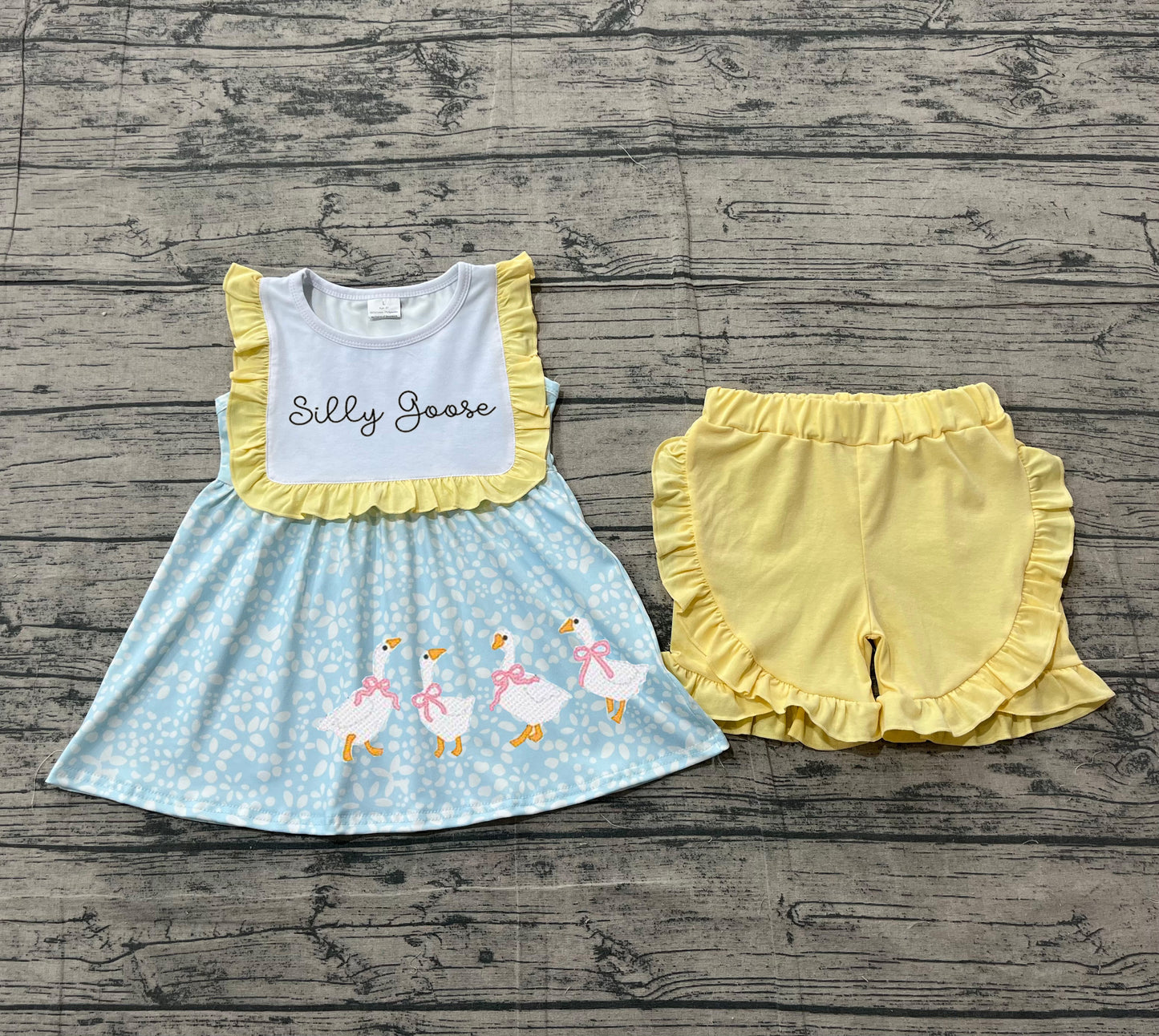 pre order silly goose shorts set girl