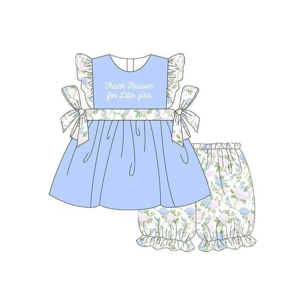 pre order thank heaven for little girl floral bloomer set