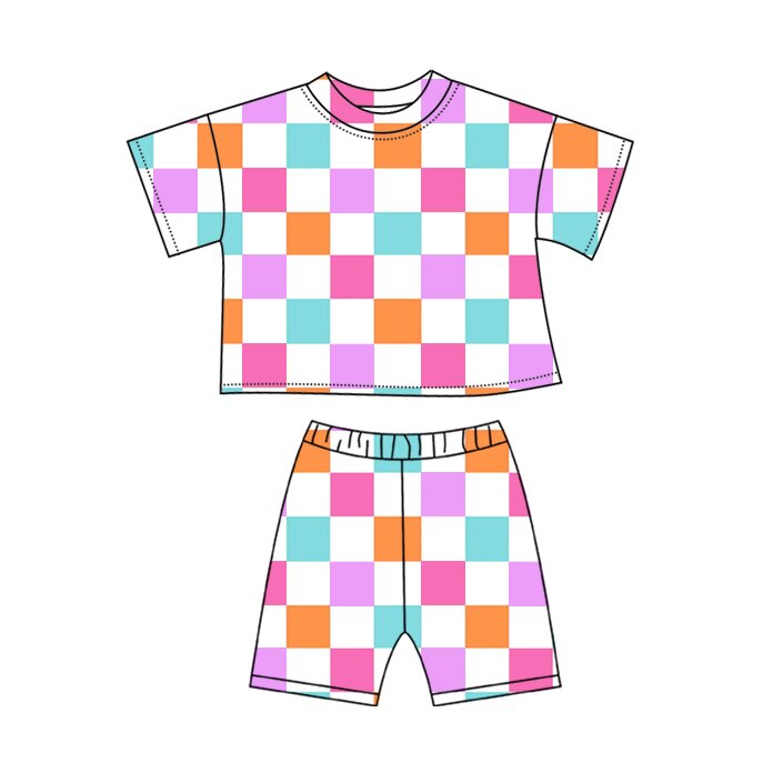 pre order girl bike shorts set