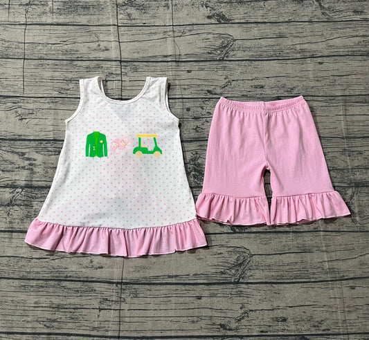 pre order golf shorts set (do embroidery)