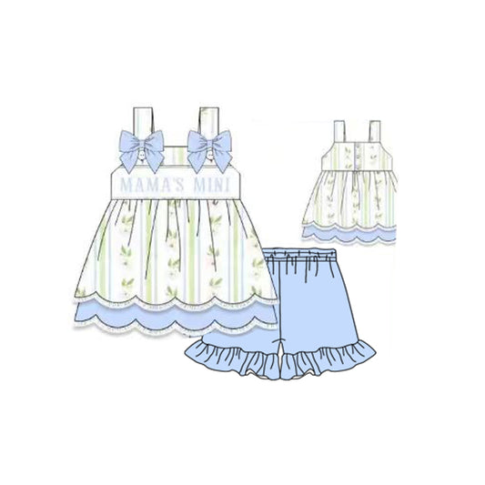 pre order mama's mini girl shorts set