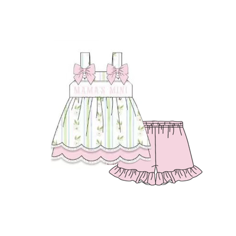 pre order mama's mini girl shorts set