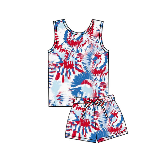 pre order 4th of july girl shorts set