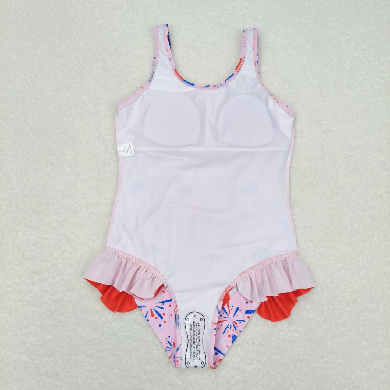 popsicle firework one piece girl patriotic swimsuit