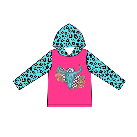 Pre order leopard skull hoodie