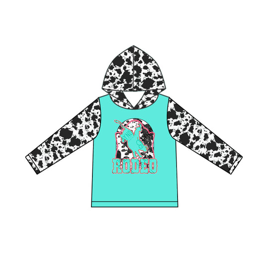 Pre order cow print rodeo hoodie