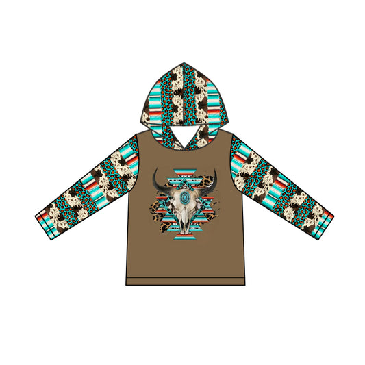 Pre order serape skull hoodie