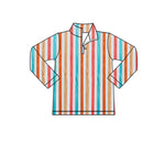 pre order colorful striped zip up pullover kids clothes