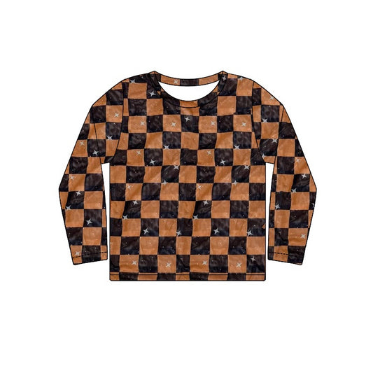 pre order baby boy checkered pullover sweatershirt