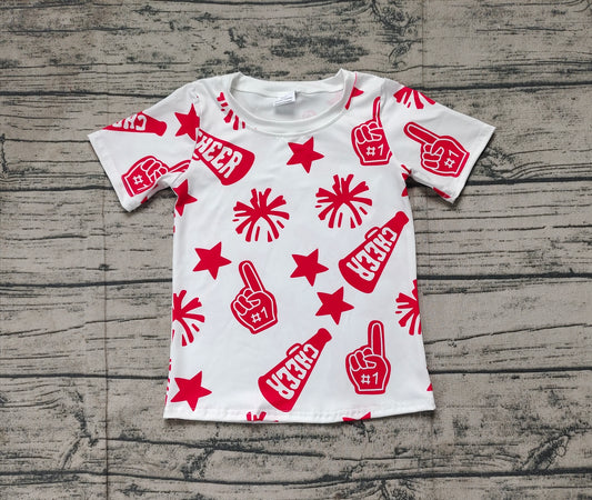 pre order baby girl cheer tee red