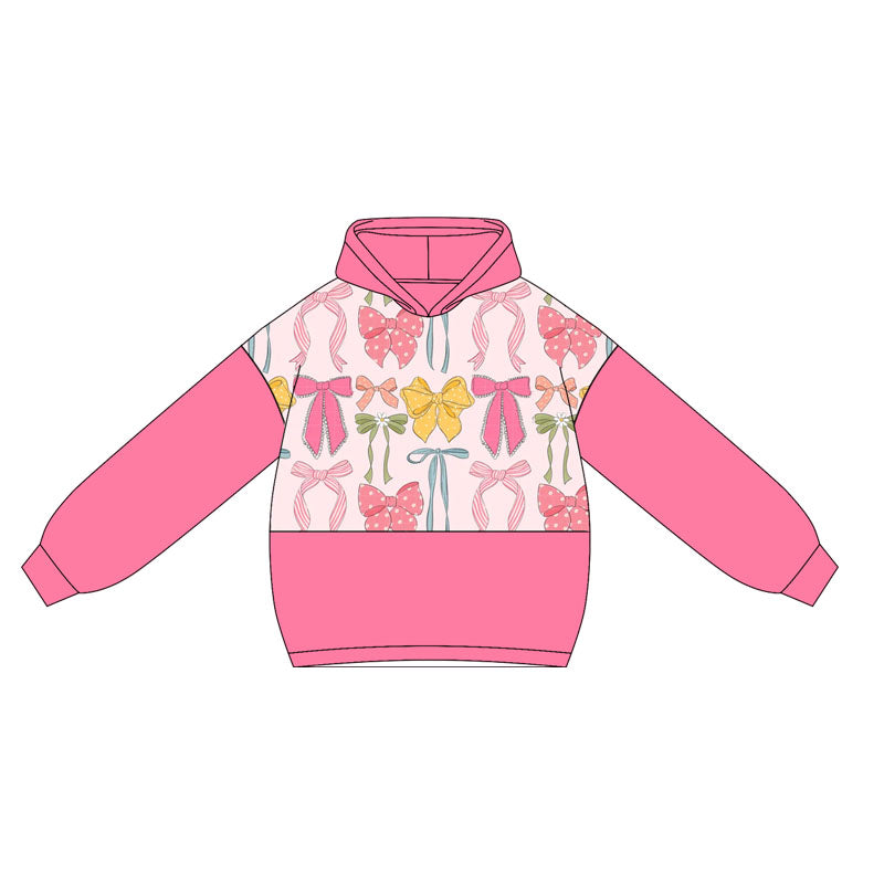 Pre order long sleeve bow coquette hoodies