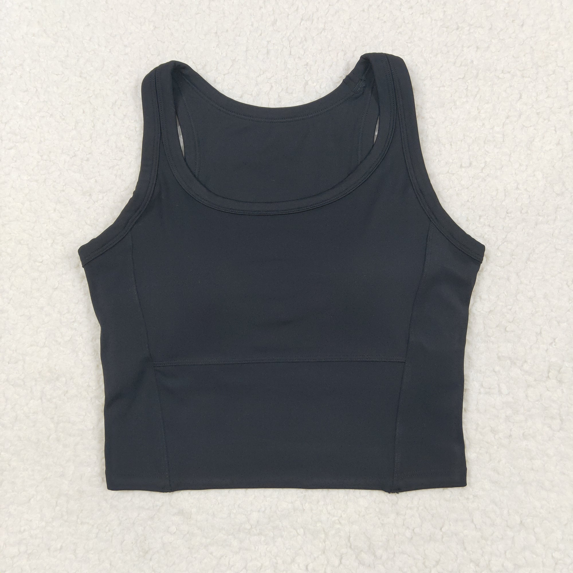 GT1055 USA Warehouse solid racerback sports bra chest padded top womens activewear