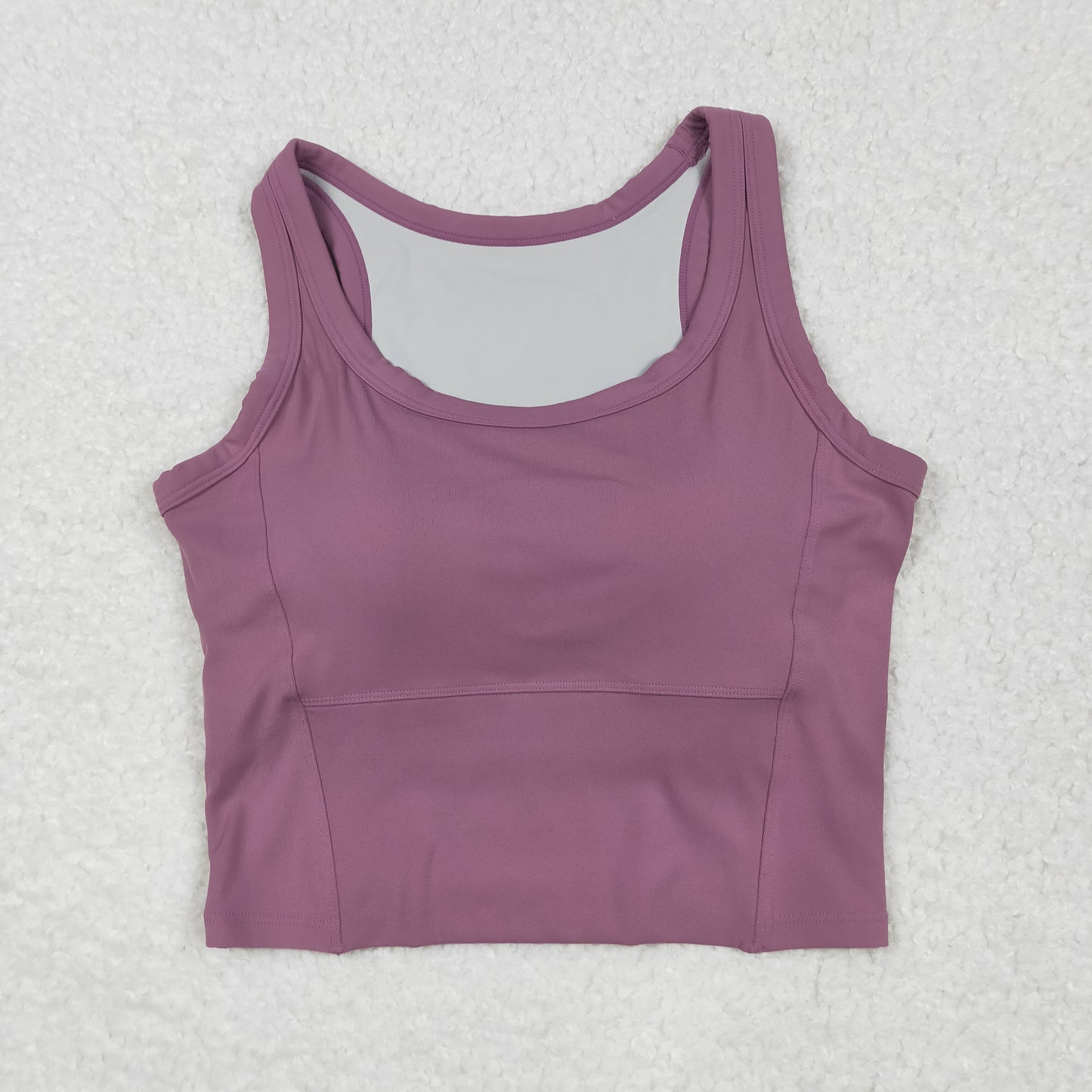 GT1055 USA Warehouse solid racerback sports bra chest padded top womens activewear