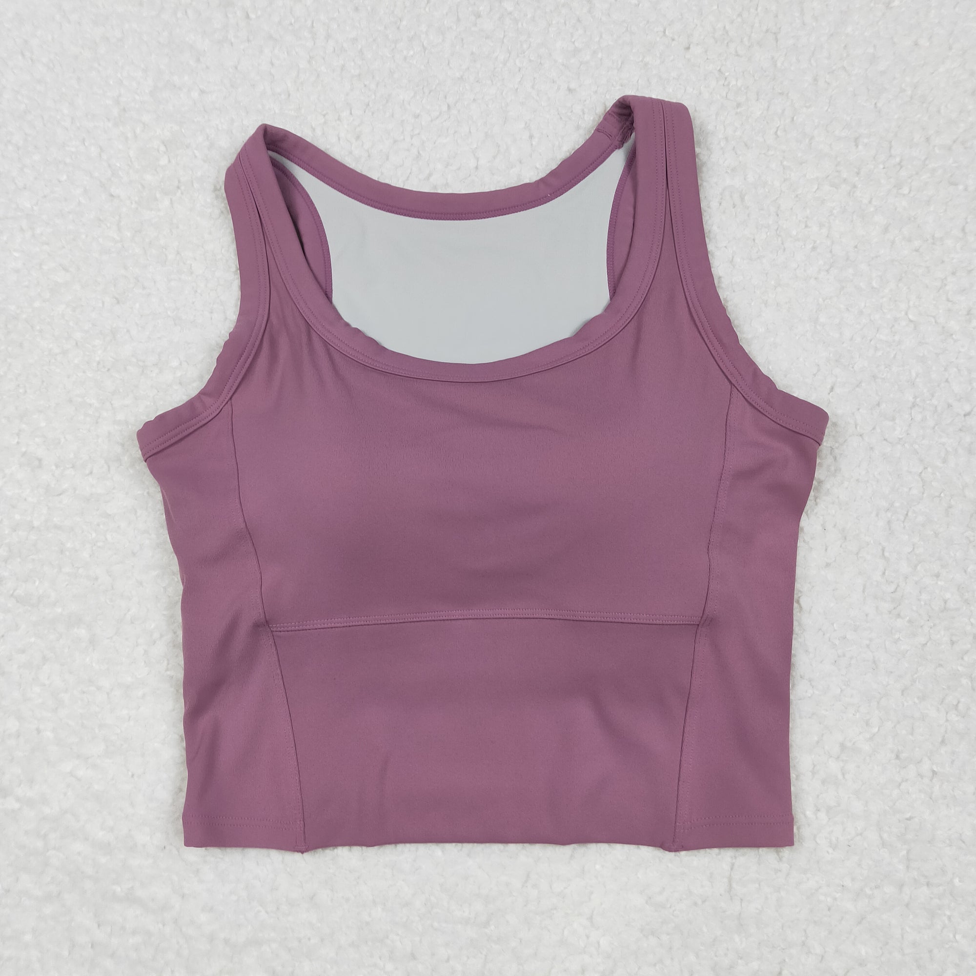 GT1055 USA Warehouse solid racerback sports bra chest padded top womens activewear