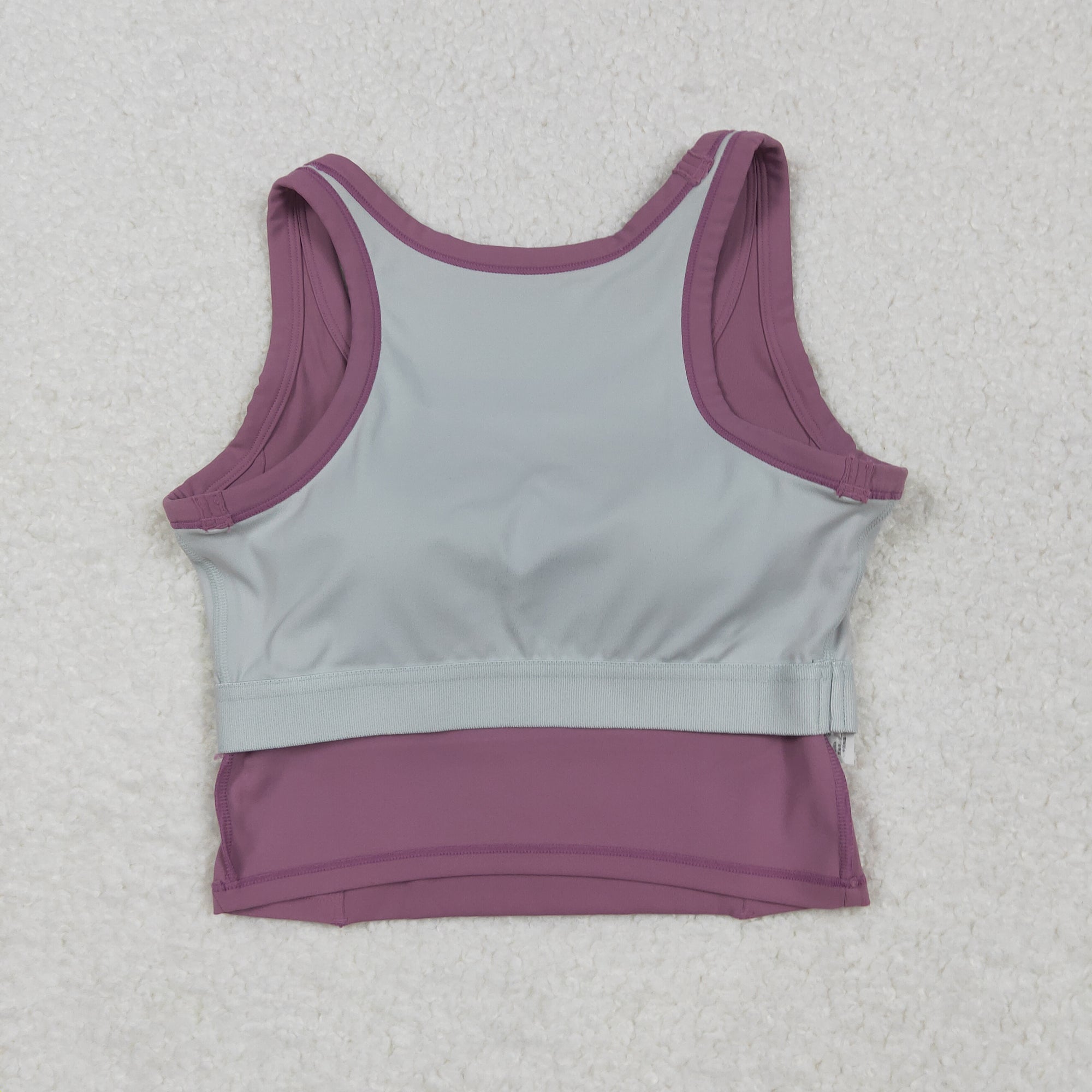 GT1055 USA Warehouse solid racerback sports bra chest padded top womens activewear