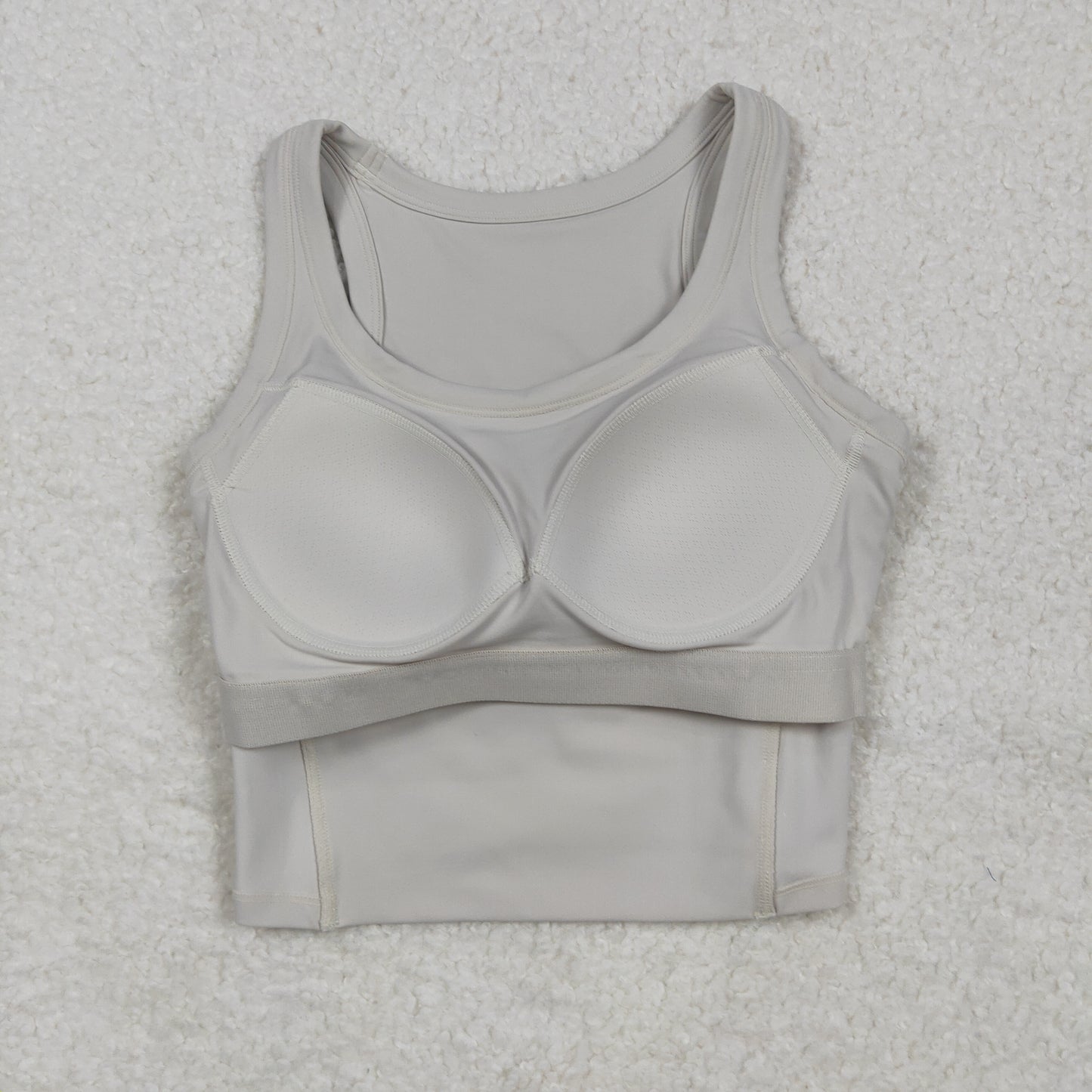 GT1055 USA Warehouse solid racerback sports bra chest padded top womens activewear